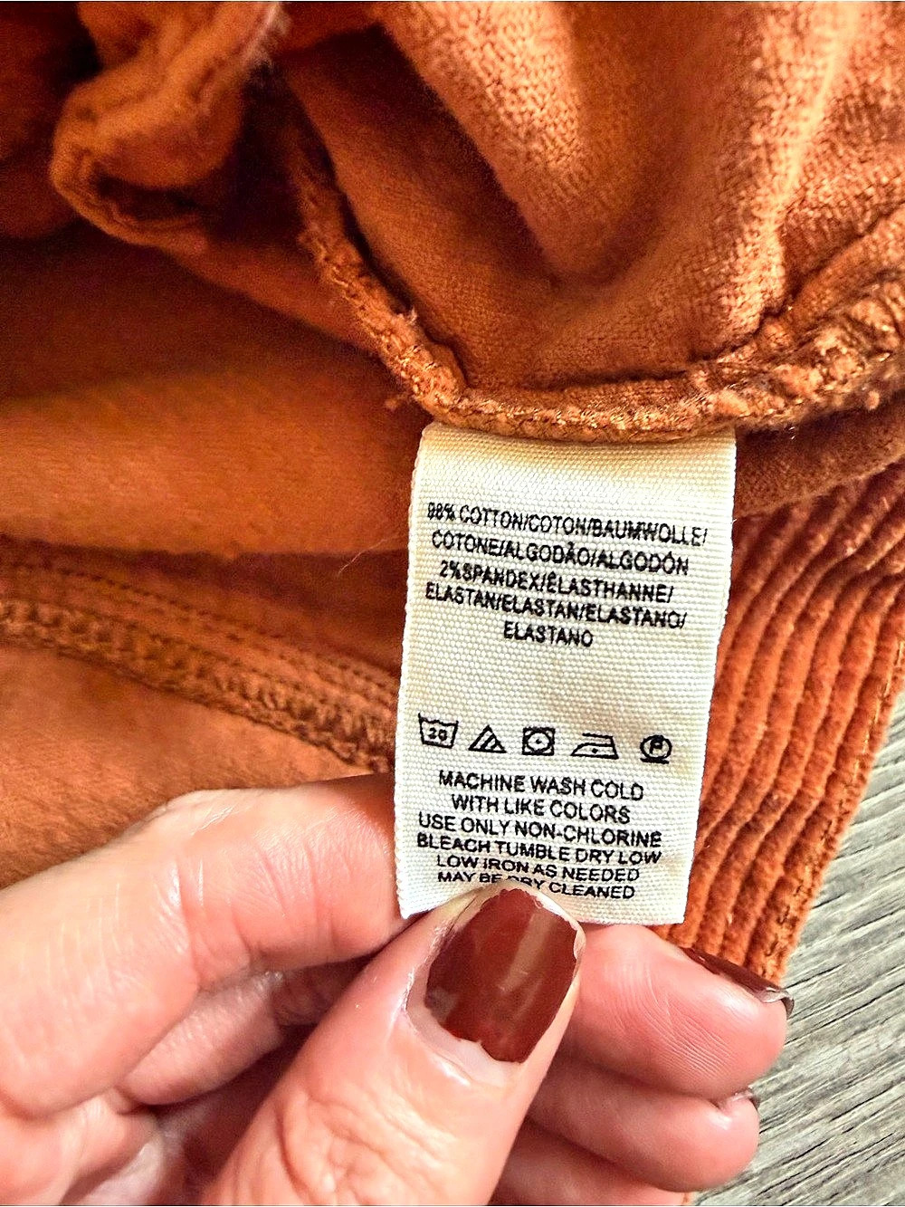 Free People 2020 Corduroy Jacket Orange Small Great Condition - Picture 8 of 10